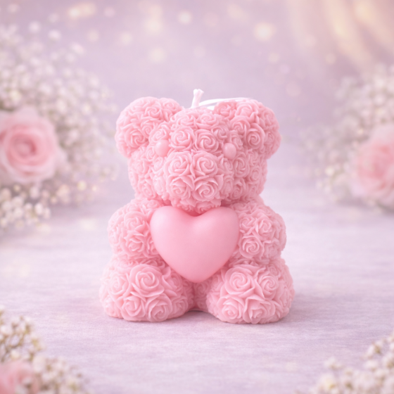 Silikonski kalup za svijeće - medo